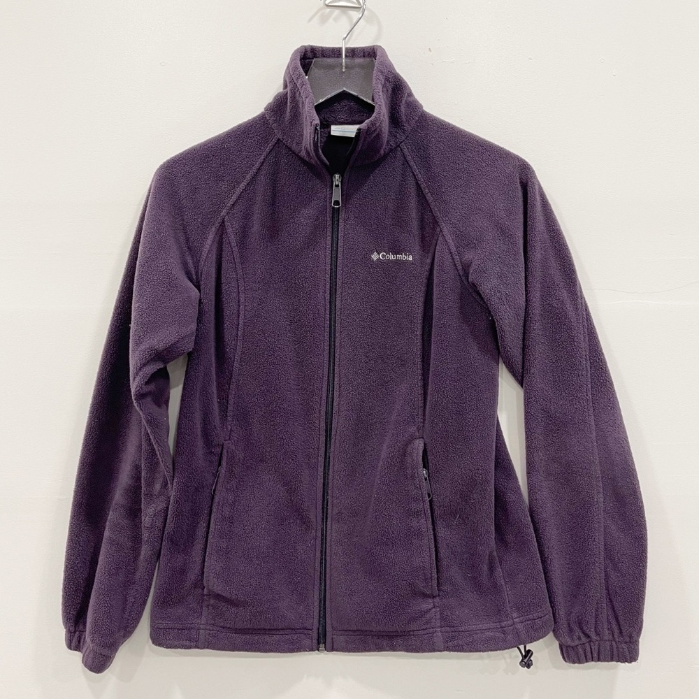Columbia Benton Springs Full Zip Fleece Jacket Purple Small